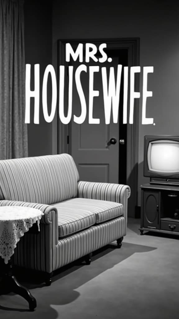 50s B&W Housewife Slapstick key art