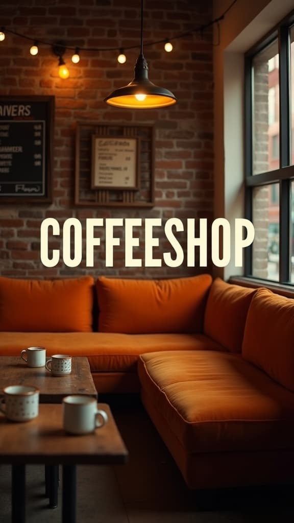 90s Coffeeshop Ensemble Sitcom key art