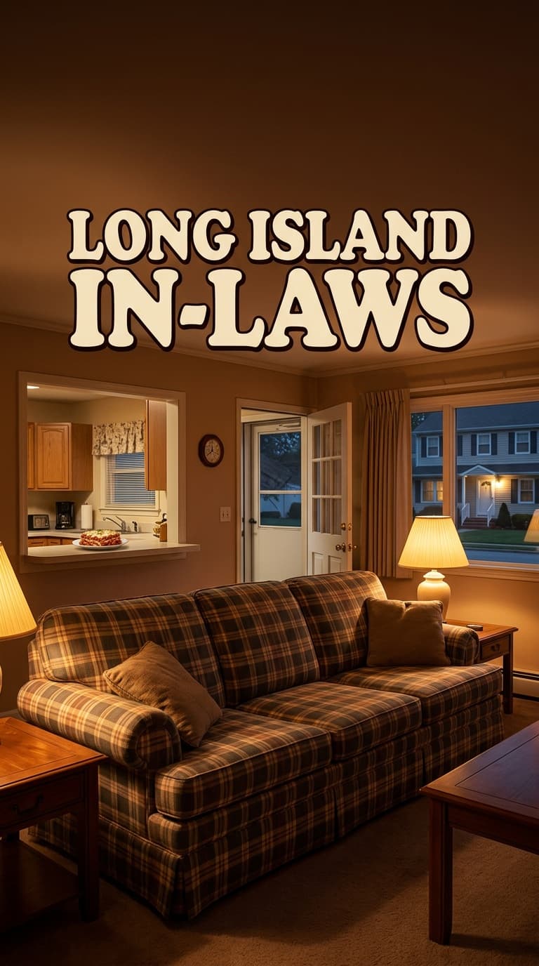 90s Long Island In-Laws Sitcom key art