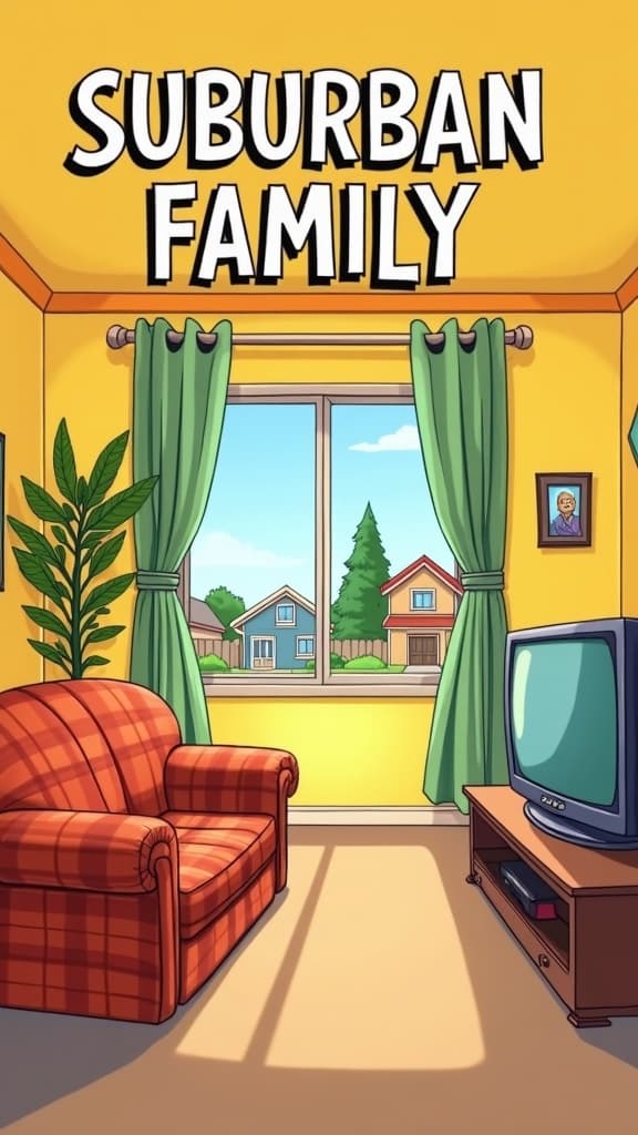 Suburban Animated Family key art